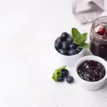 homemade berry jam preparation