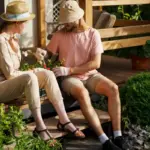 Swedish vegetable garden backyard summer