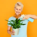 fresh green leaves garden care