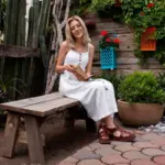 Swedish outdoor patio design summer furniture lighting plants