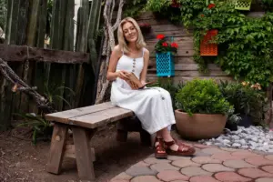 Swedish outdoor patio design summer furniture lighting plants