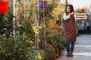 Swedish garden cozy outdoor lights flowers
