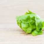 crispy lettuce salad fresh green leaves