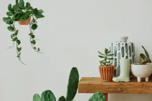 humid indoor green plants Scandinavian home