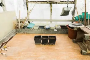 garden composting process backyard Sweden