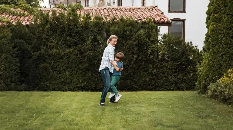 beautiful backyard lawn transformation Sweden