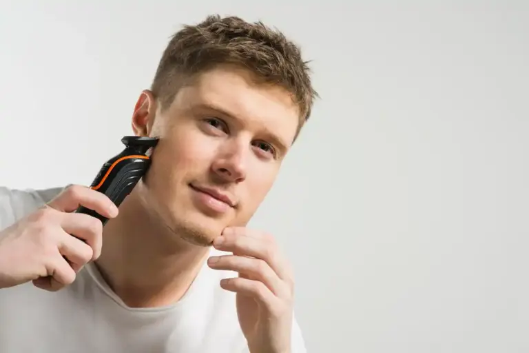 men's grooming trimmer closeup