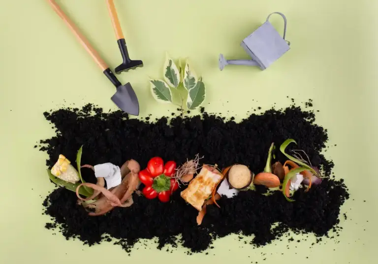 composting process garden Sweden