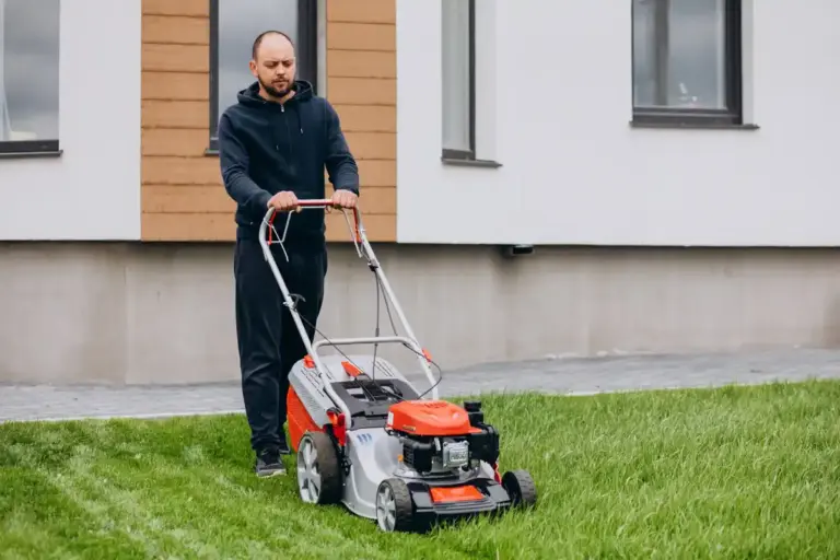Swedish green lawn care garden