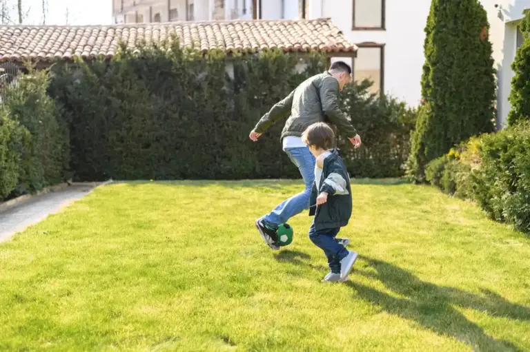 robot lawn mower Swedish garden