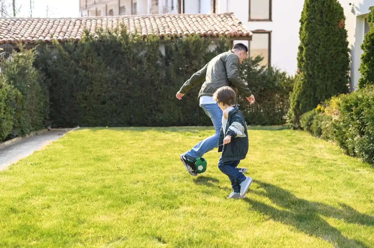 robot lawn mower Swedish garden