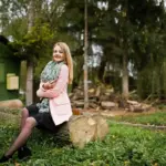 relaxed gardening backyard Sweden