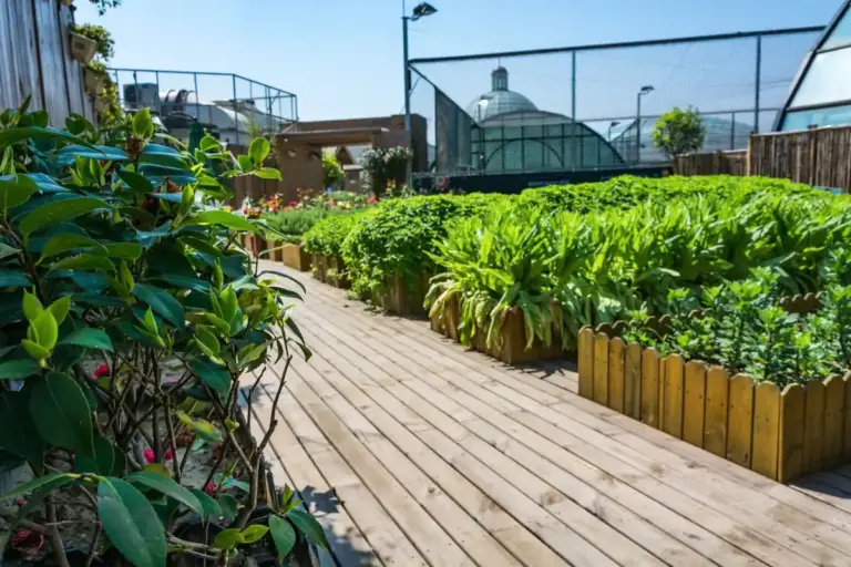 urban small space vegetable garden